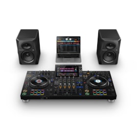 AlphaTheta XDJ-AZ Controlador Sistema DJ All-in-One Profissional 4 Canais Wi-Fi Bluetooth Otimizado - Preto