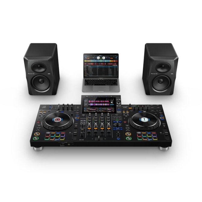 AlphaTheta XDJ-AZ Controlador Sistema DJ All-in-One Profissional 4 Canais Wi-Fi Bluetooth Otimizado - Preto-eee9aaa8-f12f-4c43-8373-c9010751d505