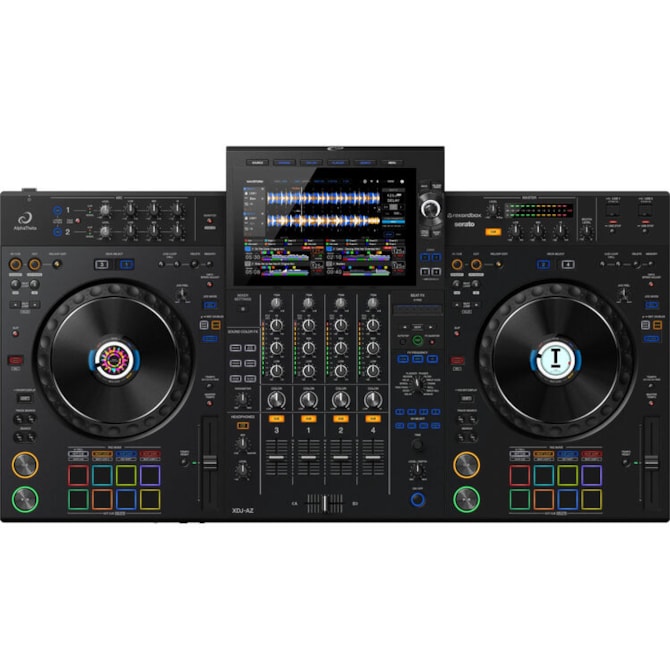 AlphaTheta XDJ-AZ Controlador Sistema DJ All-in-One Profissional 4 Canais Wi-Fi Bluetooth Otimizado - Preto-90543f42-cae4-42f3-83e3-bc42bcc82ffa