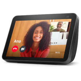 Amazon Echo Show 8 Preta 2nd Geração - Smart Display HD de 8 com Alexa e câmera de 13MP Cor:Preto