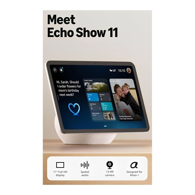 Amazon Smart Display Echo Show 11 Wi-Fi 6E Bluetooth Hub Zigbee Matter B0DC91H3JK - Preto-aa32bad4-7ee6-4885-a5b3-0a68826bd5e1