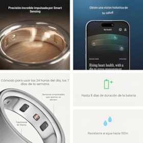 Anel Inteligente Smart Oura Ring 4 Bluetooth Tamanho 11 - Preto