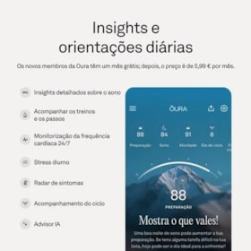 Anel Inteligente Smart Oura Ring 5 Bluetooth Tamanho 6 - Deep Rose