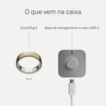 Anel Inteligente Smart Oura Ring 5 Bluetooth Tamanho 6 - Dourado-e7cea4f3-79bd-435c-8858-af0edfadbe49