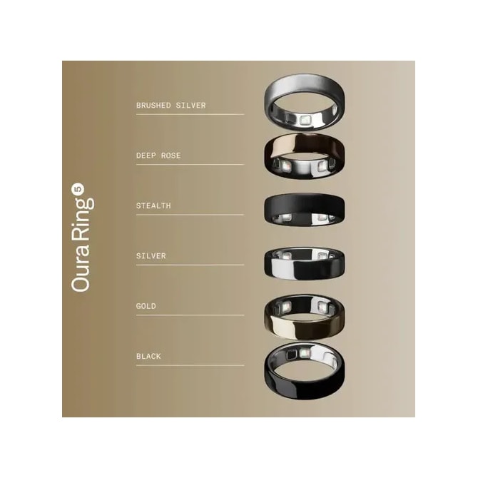 Anel Inteligente Smart Oura Ring 5 Bluetooth Tamanho 6 - Dourado-3dd1814f-770a-43aa-b205-aec7f4179bfb