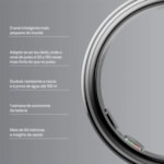 Anel Inteligente Smart Oura Ring 5 Bluetooth Tamanho 7 - Prata-956c7bcc-4d9b-4fe0-9c59-7036a2eaf578