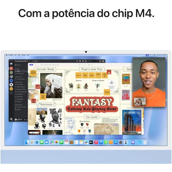 Apple iMac 2024 Apple M4 SSD 512GB / Memória 16GB / 24