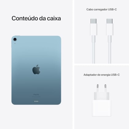 Apple iPad Air 5th geração 2022 Wi-Fi 256GB M1 ( 10.9 polegadas ) - Azul