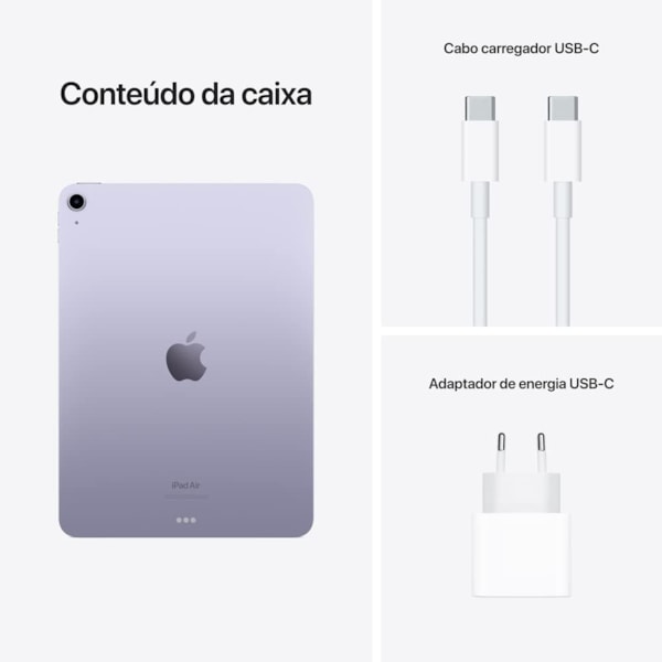 Apple iPad Air 5th geração 2022 Wi-Fi 256GB M1 ( 10.9 polegadas ) - Roxo-92ce1177-7f98-4132-bc2b-16f426e9bbe8