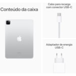 Apple iPad Pro 4th geração 2022 Wi-Fi 128GB M2 ( 11 polegadas ) - Silver-8560cbb1-0cbf-419d-918b-700068576bc4