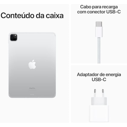 Apple iPad Pro 4th geração 2022 Wi-Fi 128GB M2 ( 11 polegadas ) - Silver