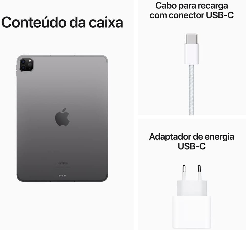 Apple iPad Pro 6th geração 2022 Wi-Fi 256GB M2 ( 12.9 polegadas ) - Space  Gray