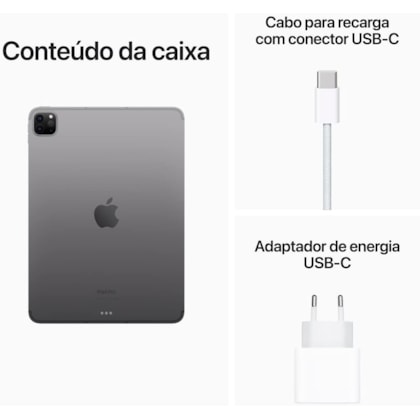 Apple iPad Pro 4th geração 2022 Wi-Fi 128GB M2 ( 11 polegadas ) - Space Gray