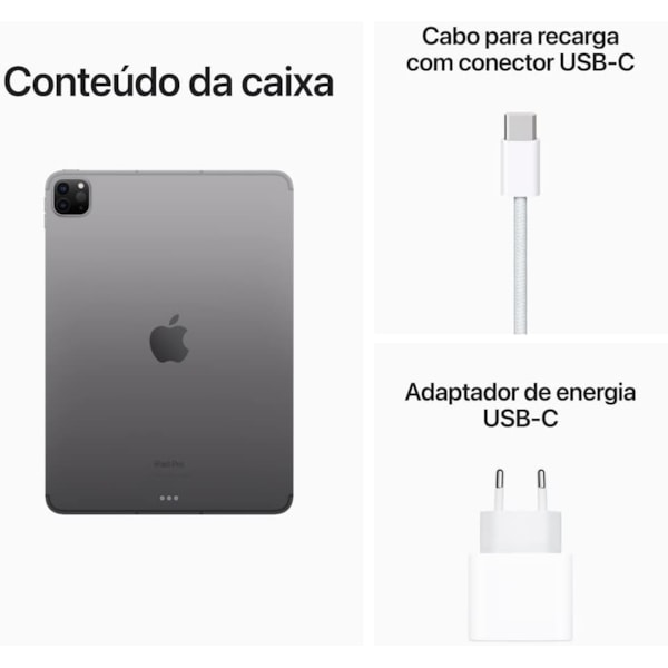 Apple iPad Pro 4th geração 2022 Wi-Fi 128GB M2 ( 11 polegadas ) - Space Gray-f61f91f3-5081-4e07-96f6-03107c5ef802