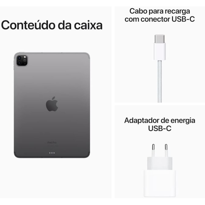 Apple iPad Pro 4th geração 2022 Wi-Fi 128GB M2 ( 11 polegadas ) - Space Gray-479a8af0-779a-4ddc-8b49-88937c204750