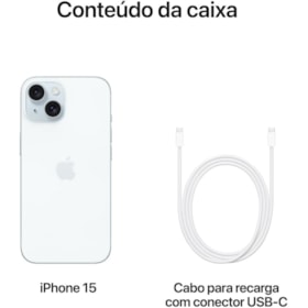 Apple iPhone 15 128GB 5G - Vitrine - tela Super Retina XDR OLED 6.1