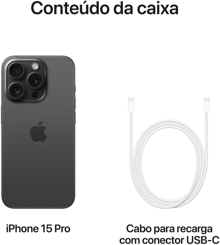 Apple iPhone 15 Pro 128GB 5G - Vitrine - tela Super Retina XDR