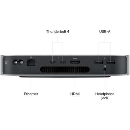 Apple Mac Mini (2023) M2 Octa Core de 8GB Ram/256GB SSD - Prata