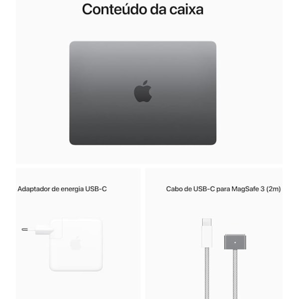 Apple MacBook Air M2 2022 256GB SSD com 8GB RAM ( 13.6 polegadas ) - Gray-fd19685f-116e-46a9-ae35-41173f9fb0b0