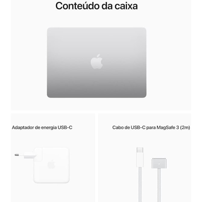 Apple MacBook Air M2 2022 256GB SSD com 8GB RAM ( 13.6 polegadas ) - Silver-95bbfd96-640f-4768-a796-cf927c392f3c