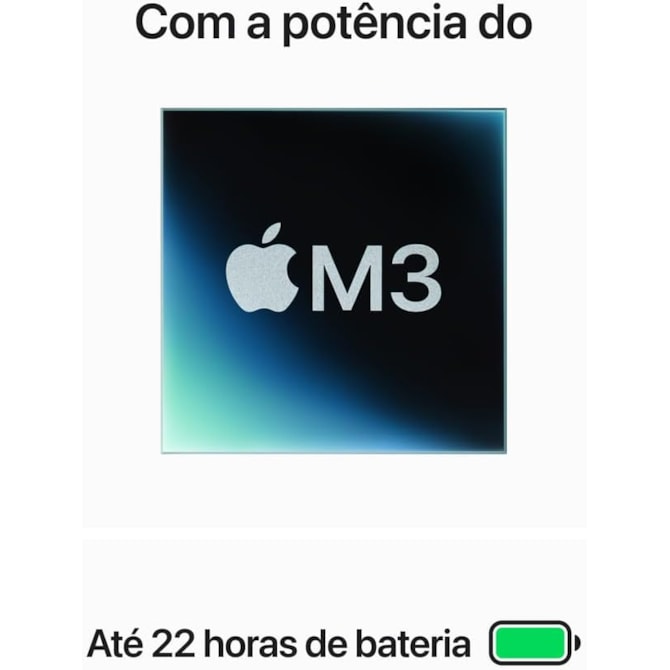 Apple MacBook Pro M3 2023 / Memória 8GB / SSD 1TB / 14.2