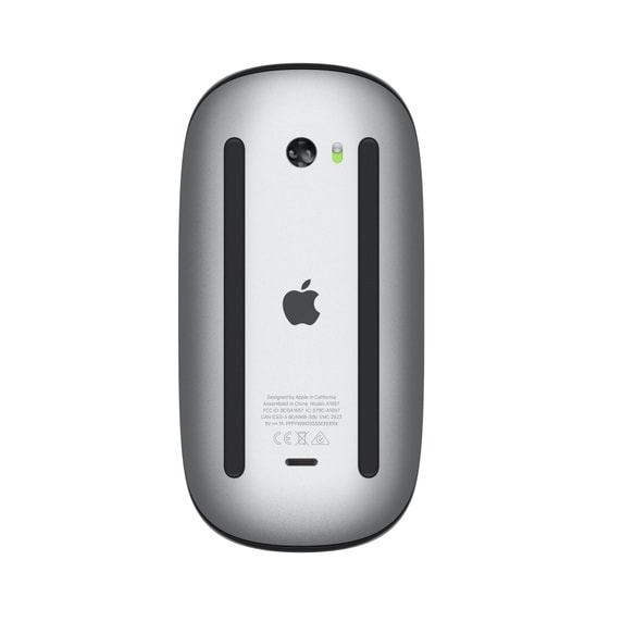 Apple Magic Mouse 2 A3204 Preto - Superfície Multi-Touch