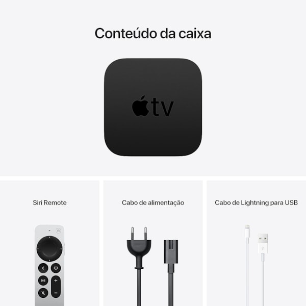 Apple TV 3RD Generation A2843 MN893LZ 2022 4K Ultra HD de 128GB com Wi-Fi/Bluetooth - Preto-bfa85cac-6b32-40a1-9aab-ccc5766fe3f4