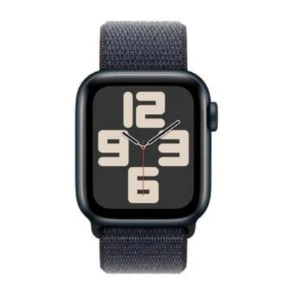Apple Watch SE 2nd geração GPS 40mm Aluminio Midnight- Pulseira Sport Loop Ink
