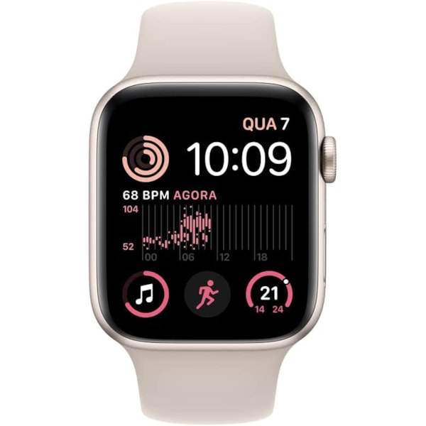 Apple Watch SE 2nd geração GPS 40mm Estelar - Pulseira de Borracha-a62b1fd3-c116-4a96-8c88-6f6edc7f0a23