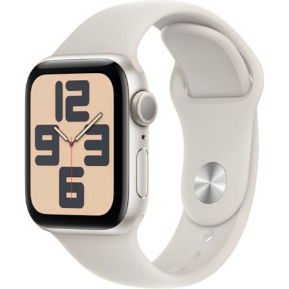 Apple Watch SE 2nd geração GPS 40mm Estelar - Pulseira Esportiva