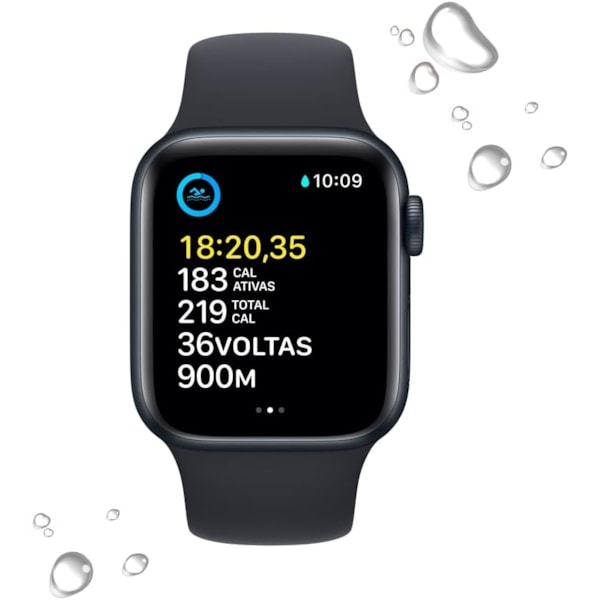 Apple Watch SE 2nd geração GPS 40mm Meia-noite - Pulseira de Borracha-643d08d9-7891-442d-ae66-4159189eab1a