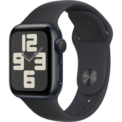 Apple Watch SE 2nd geração GPS 40mm Meia-noite - Pulseira Esportiva