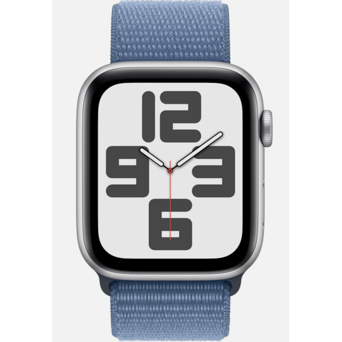 Apple Watch SE 2nd geração GPS 44mm Aluminio Silver - Pulseira Sport Loop Blue-f0059dbb-5f91-4304-abca-ce4dbbd4cab2