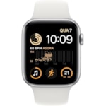 Apple Watch SE 2nd geração GPS 44mm Silver - Pulseira de Borracha-3eacdf61-3231-407f-a4b6-76a5eb4d5376