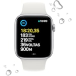 Apple Watch SE 2nd geração GPS 44mm Silver - Pulseira de Borracha-7f45cd06-f988-4024-95a9-3163187b69ae