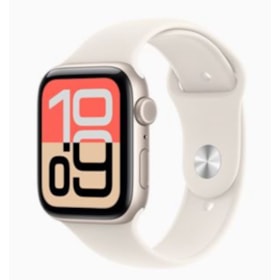 Apple Watch SE 3rd geração GPS 44mm - Estelar - Pulseira Esportiva