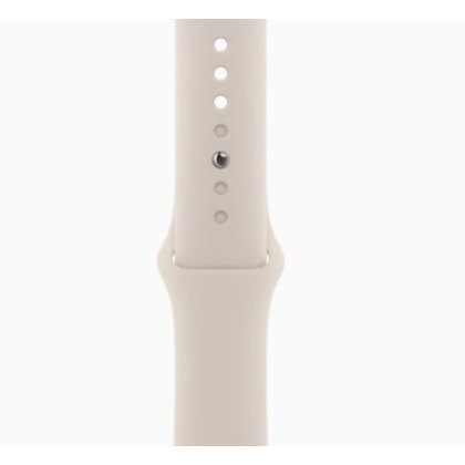 Apple Watch Serie 9 GPS 41mm Estelar de Alumínio - pulseira de borracha