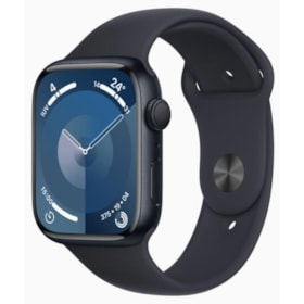 Apple Watch Serie 9 GPS 41mm Meia-noite de Alumínio - pulseira de borracha