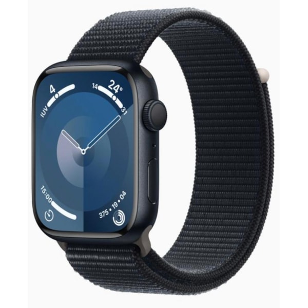 Apple Watch Serie 9 GPS 41mm Meia-noite de Alumínio - pulseira Loop-b507f8db-341f-4b3a-ba0f-f10214fb68d9