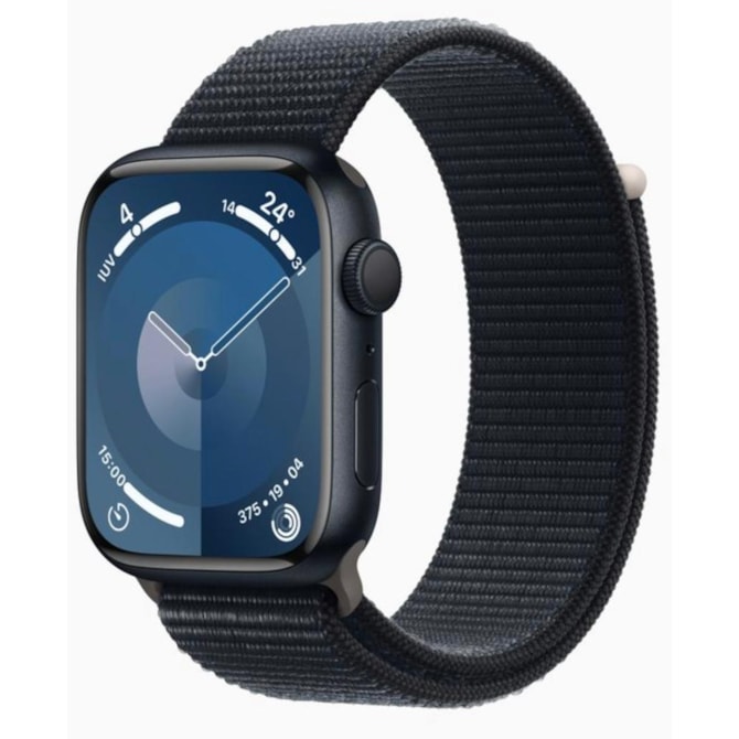 Apple Watch Serie 9 GPS 41mm Meia-noite de Alumínio - pulseira Loop-91a0d55b-6829-4597-a1cf-3102aa2a38e9