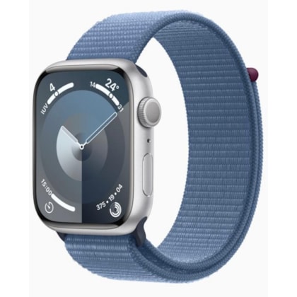 Apple Watch Serie 9 GPS 41mm Prateado de Alumínio - pulseira Loop