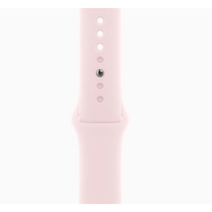 Apple Watch Serie 9 GPS 41mm Rosa de Alumínio - pulseira de borracha