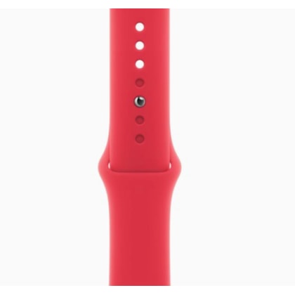 Apple Watch Serie 9 GPS 41mm Vermelho de Alumínio - pulseira de borracha