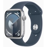 Apple Watch Serie 9 GPS 45mm Prateado de Alumínio - Pulseira de borracha-9bbc581c-4501-495c-b5aa-5af5f120cdb2