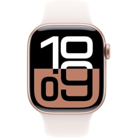 Apple Watch Series 10 42 mm - Ouro Rosa ( Pulseira esportiva Rosa )