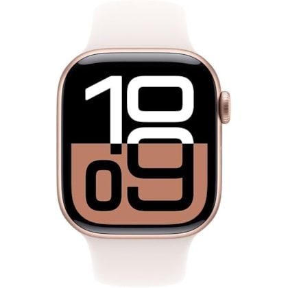 Apple Watch Series 10 42 mm - Ouro Rosa ( Pulseira esportiva Rosa )