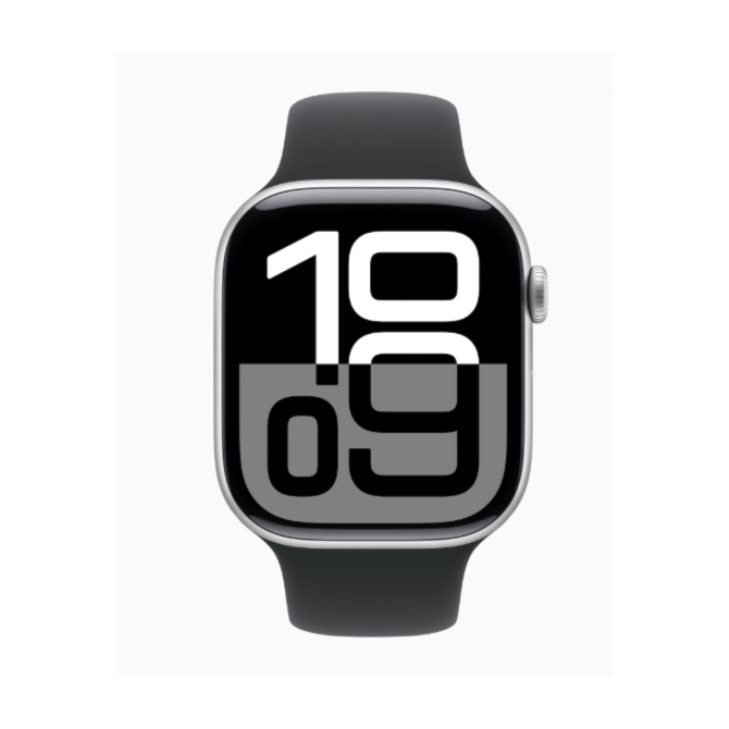 Apple Watch Series 10 42 mm - Prata Alumínio ( Pulseira esportiva Preta )-8f442acc-5300-4ec3-a986-01a22f62bb4f