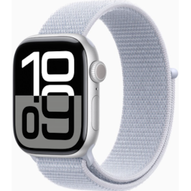 Apple Watch Series 10 42 mm - Prata Alumínio ( Pulseira Loop Cloud )