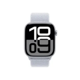 Apple Watch Series 10 42 mm - Prata Alumínio ( Pulseira Loop Cloud )