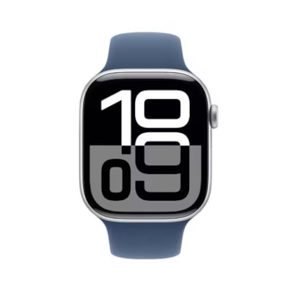 Apple Watch Series 10 42 mm - Prateado ( Pulseira esportiva Azul )